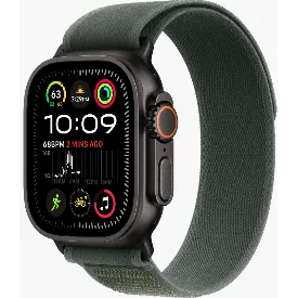 Часы Apple Watch Ultra 2 2024 49 мм, S/M, Titanium Case with Black Green Trail Loop